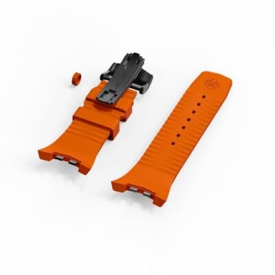 Golden Concept Orange Rubber Watch Strap WS-SPIII45-SO-BK