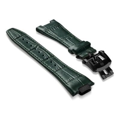 Golden Concept Green Leather Watch Strap ST-41-CE-GR-B