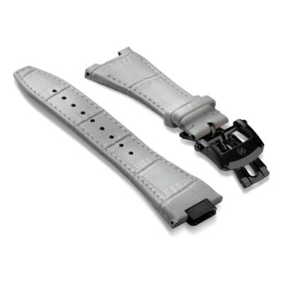 Golden Concept Grey Leather Watch Strap ST-41-CE-GY-B