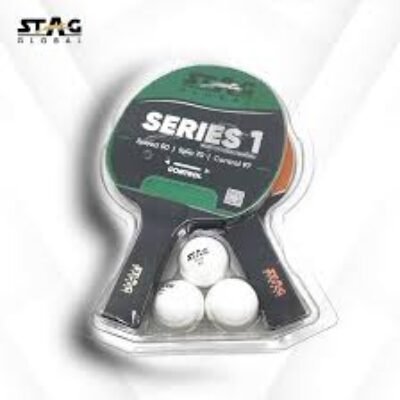 (2024 Model) STAG Global Series 1 Table Tennis Playset (2 Racquets & 3 Balls)