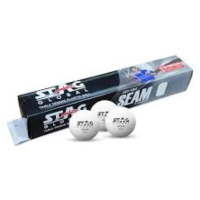 Stag Global Seam Plastic Table Tennis Ball White Available Pack Of 12 ,30, 72, 90