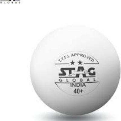 Stag Global 2 Star Plastic Table Tennis Ball White Available Pack Of 12 ,30, 72, 90